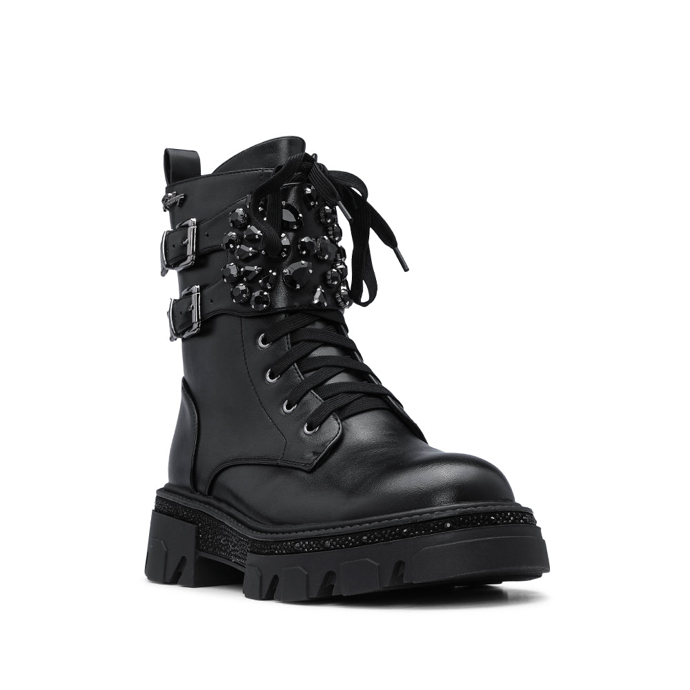 SYLVIE COMBAT BOOTS