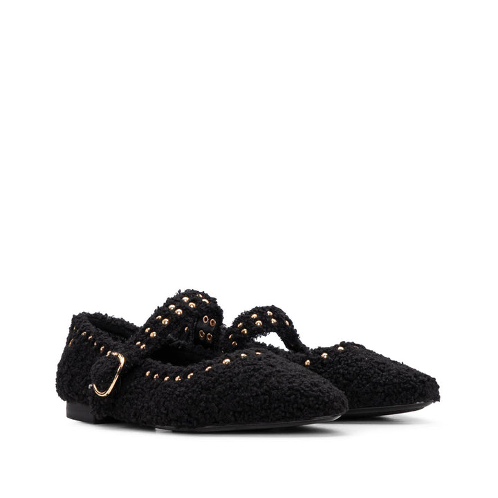 Sapato Sabrinas em Bouclé Preto - imagem 2