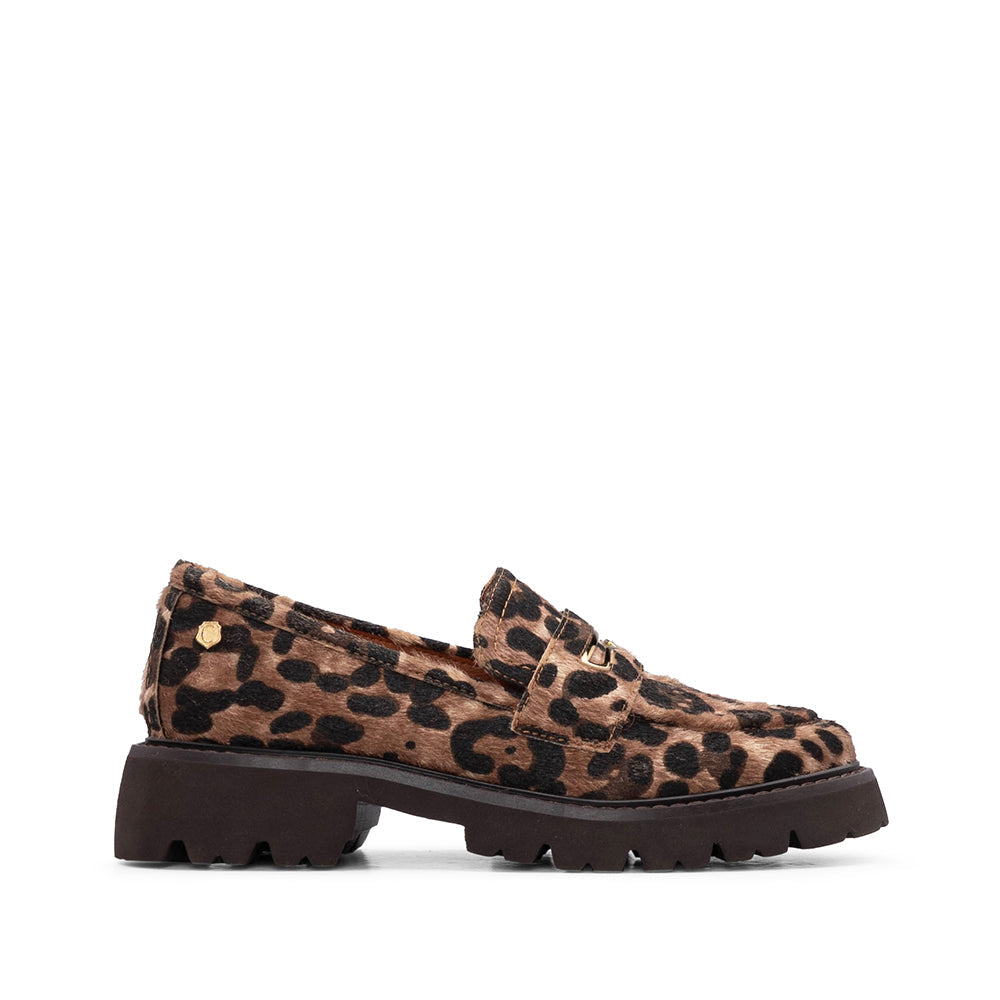 Sapato Mocassim Estampado Leopardo Leopardo - imagem 1
