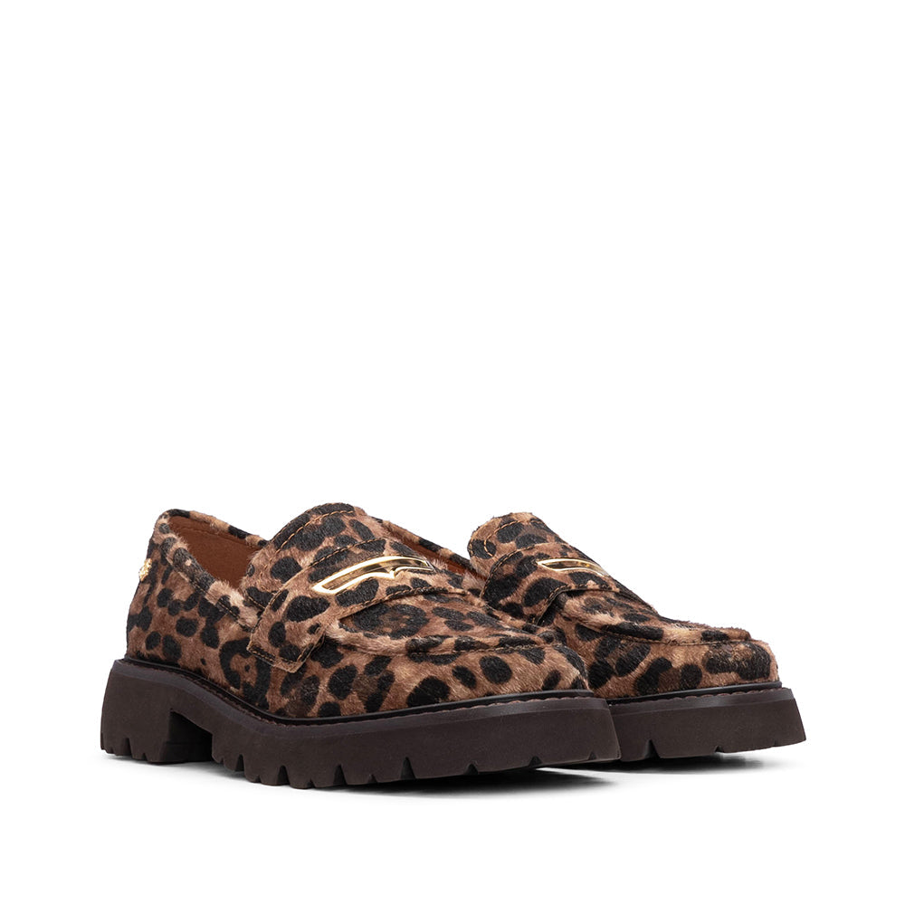 Sapato Mocassim Estampado Leopardo Leopardo - imagem 2