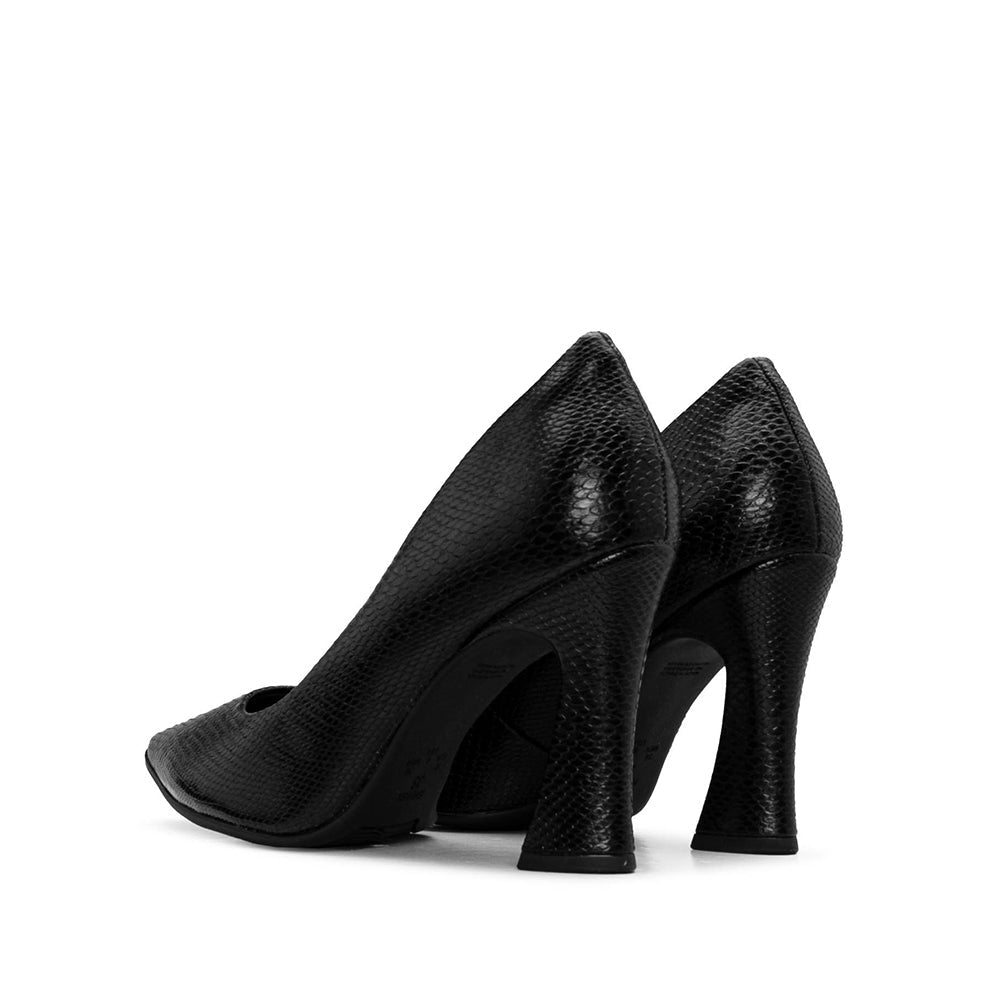 Sapato Salto Alto Animal Print Preto - imagem 3