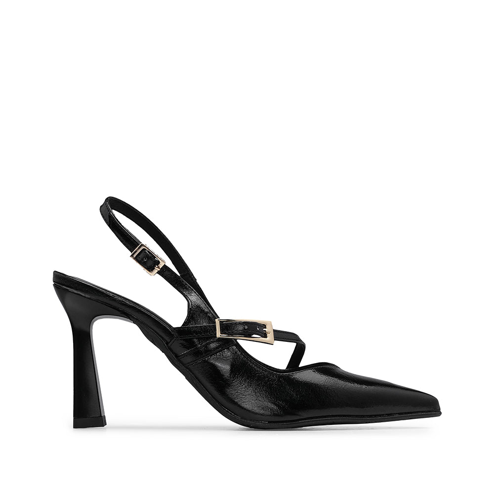 Sapato Salto Bloco Mulher Preto
