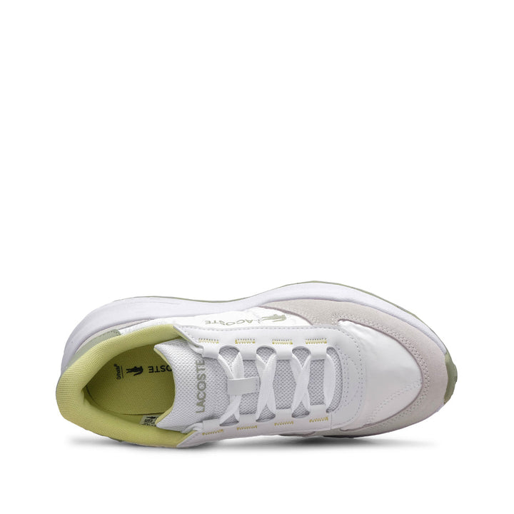 Sapatilha Casual Mulher Lacoste Branco com Forro Verde-Limão Branco - imagem 4
