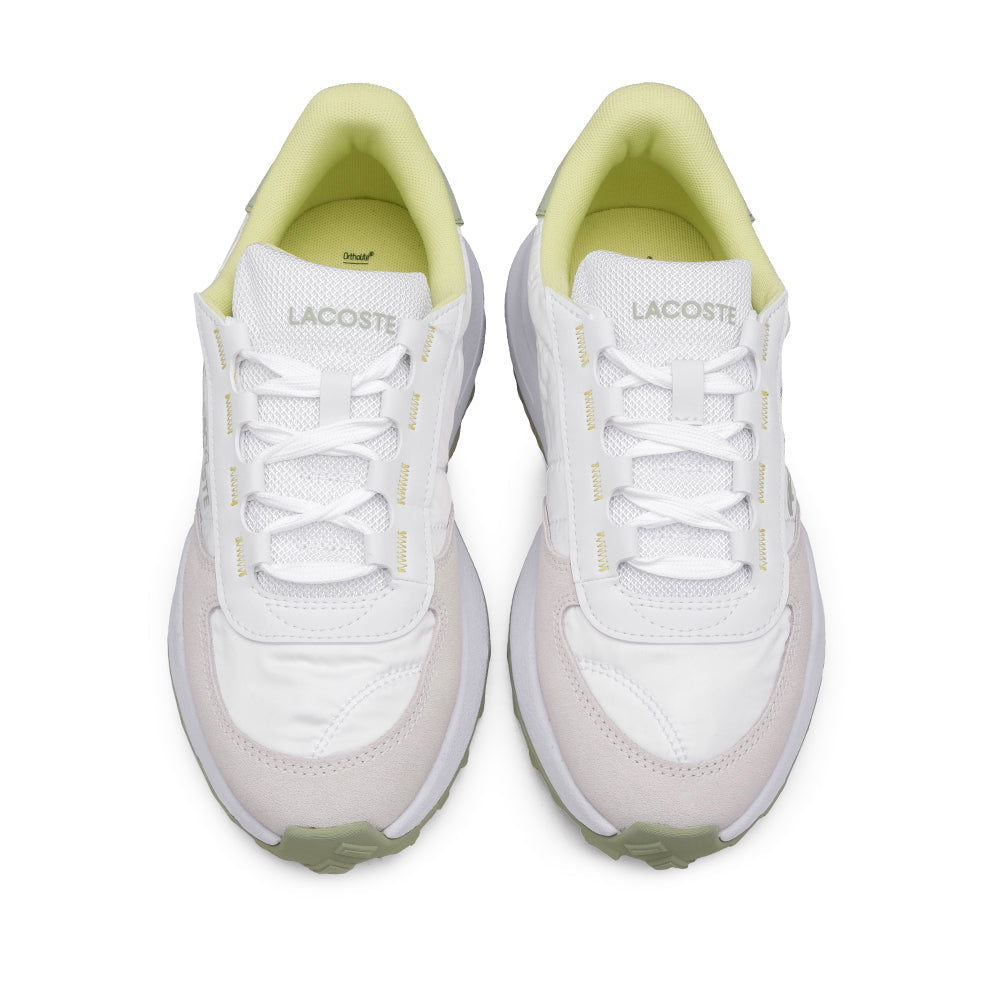 Sapatilha Casual Mulher Lacoste Branco com Forro Verde-Limão Branco - imagem 5