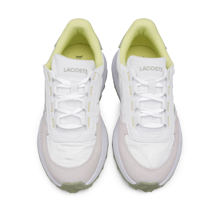 Sapatilha Casual Mulher Lacoste Branco com Forro Verde-Limão Branco - imagem 5