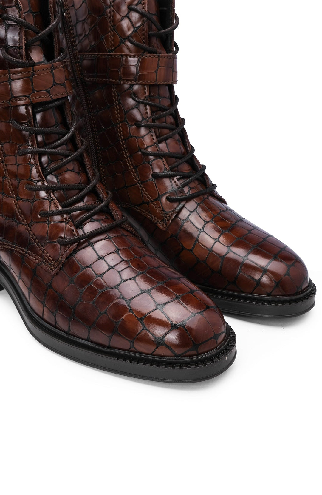 Botim Salto Raso Animal Print Camel - imagem 5