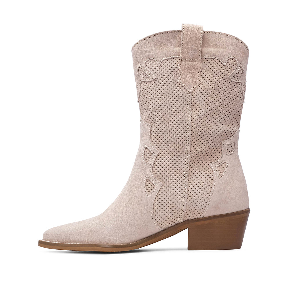 BOTAS TEXANAS FEMININAS EM PELE