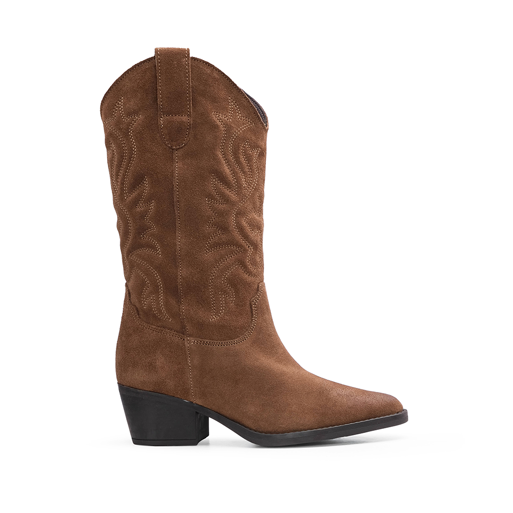 Bota Texana Mulher em Camurça
