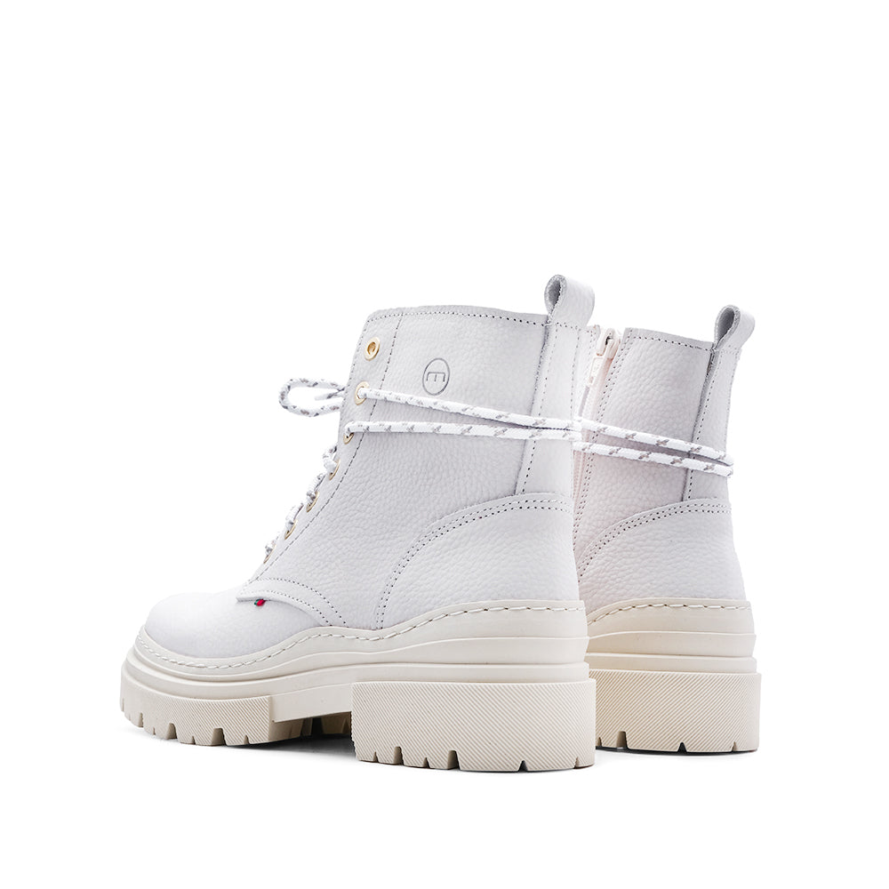 Bota Militar Mulher em Pele Branco - imagem 4