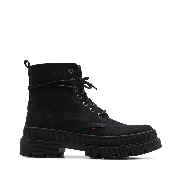 Bota Militar Mulher em Pele Preto - imagem 1