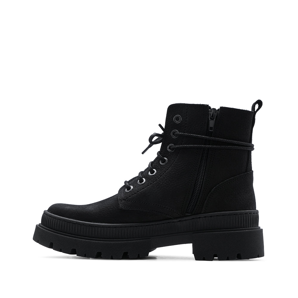 Bota Militar Mulher em Pele Preto - imagem 2