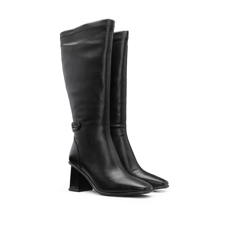 Bota de Cano Alto Mulher Rock Away Preta - Preto