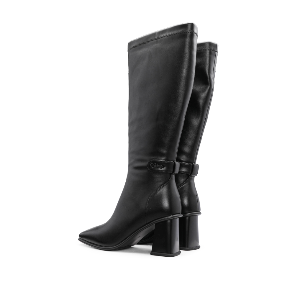 Bota de Cano Alto Mulher Rock Away Preta - Preto