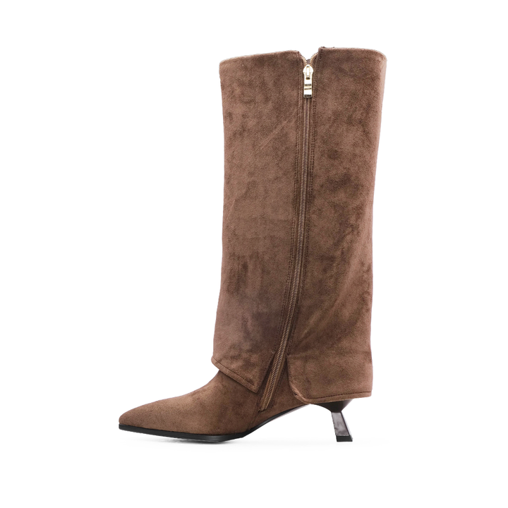 Bota Polaina Mulher Rock Away com Três Fivelas - Castanho