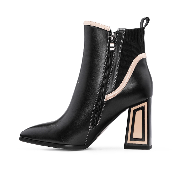 Botim de Salto Mulher Rock Away - Preto