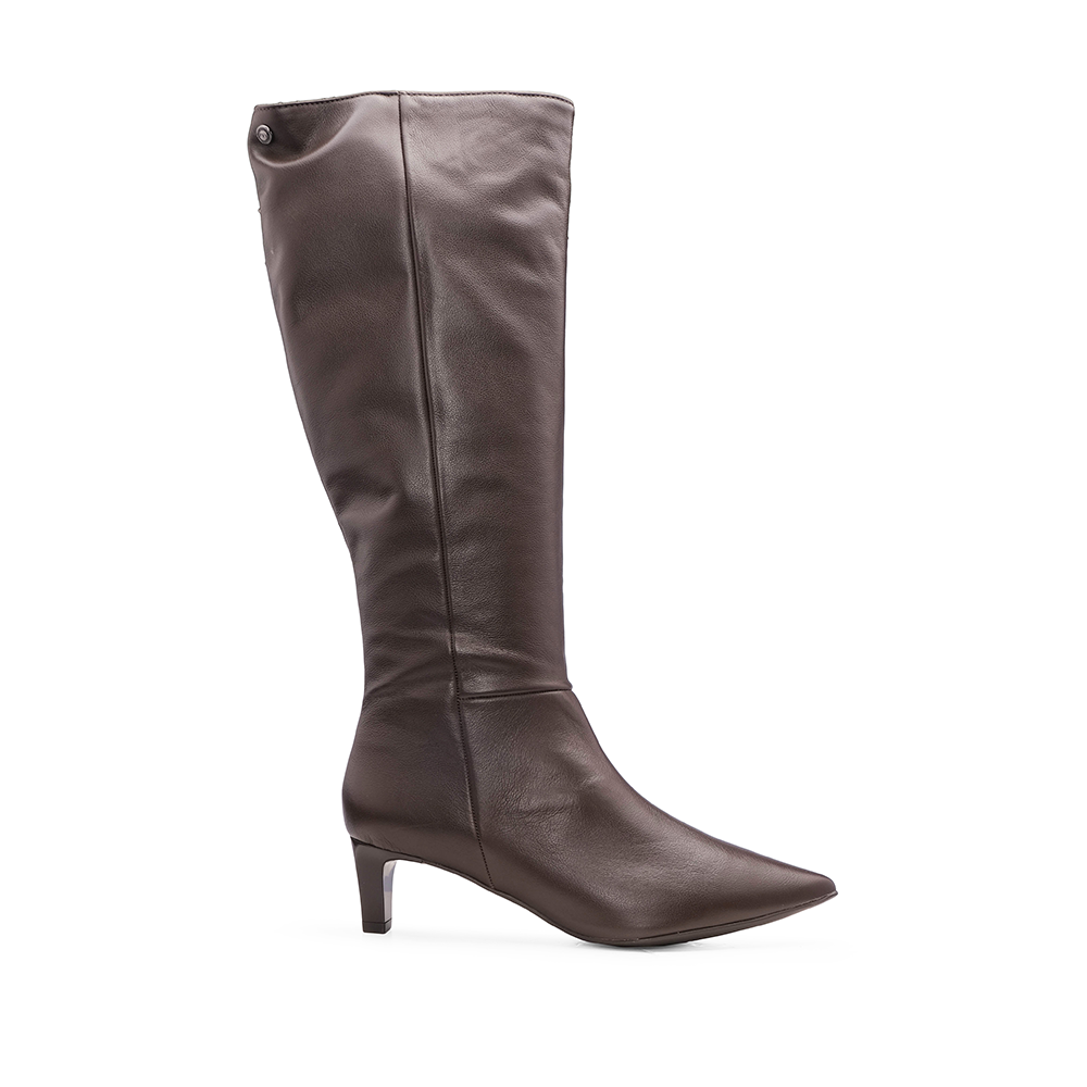 Bota de Cano Alto Mulher em Pele Lisa