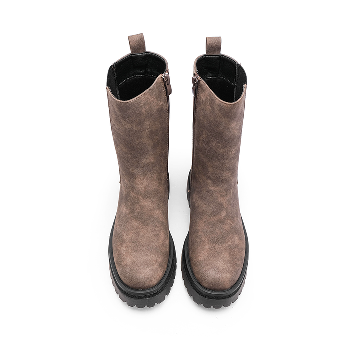 Bota Chelsea Mulher Gap com Sola de Piso Marcado - Castanho