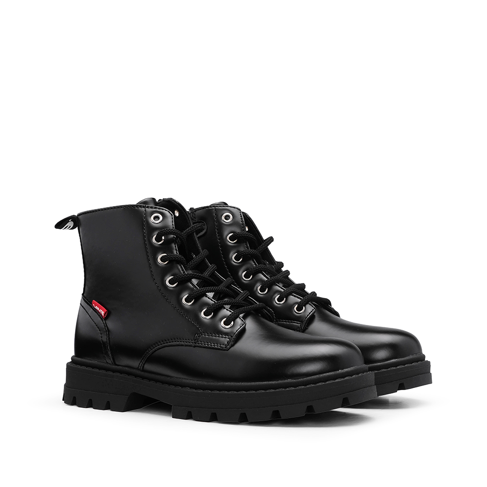 Botim Militar Mulher Levi's com Atacadores - Preto