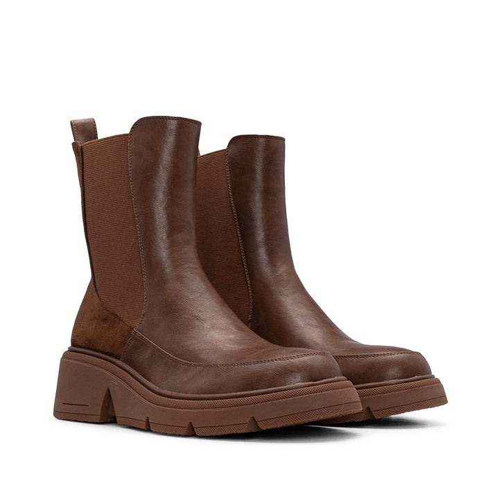 Botim Chelsea Mulher Rosa Amada Camel - Camel