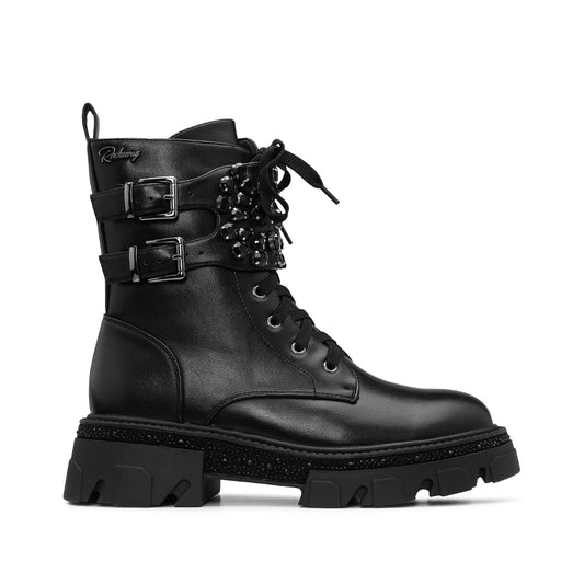 SYLVIE COMBAT BOOTS