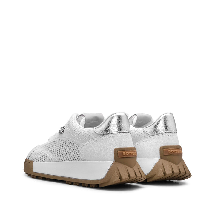 Sapatilha Casual Mulher Bottero em Pele Branco Branco - imagem 3
