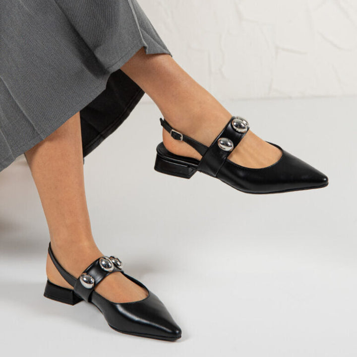 SAPATOS SLINGBACK RASOS FEMININOS