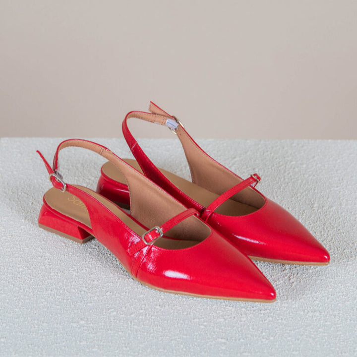 SAPATOS SLINGBACK RASOS FEMININOS