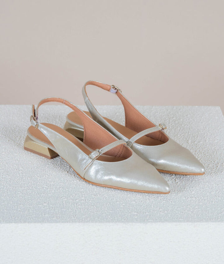 SAPATOS SLINGBACK RASOS FEMININOS